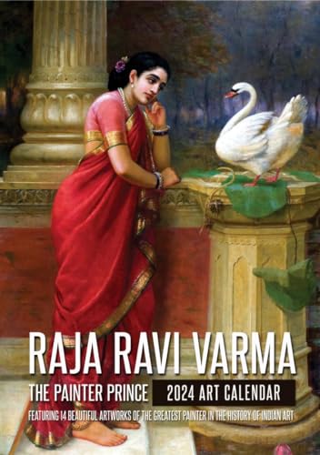 Image of Tallenge - Raja Ravi Varma 2024 Wall Calendar - 12 x 17 Inches for Home & Office (Paper, Wall Calendar)