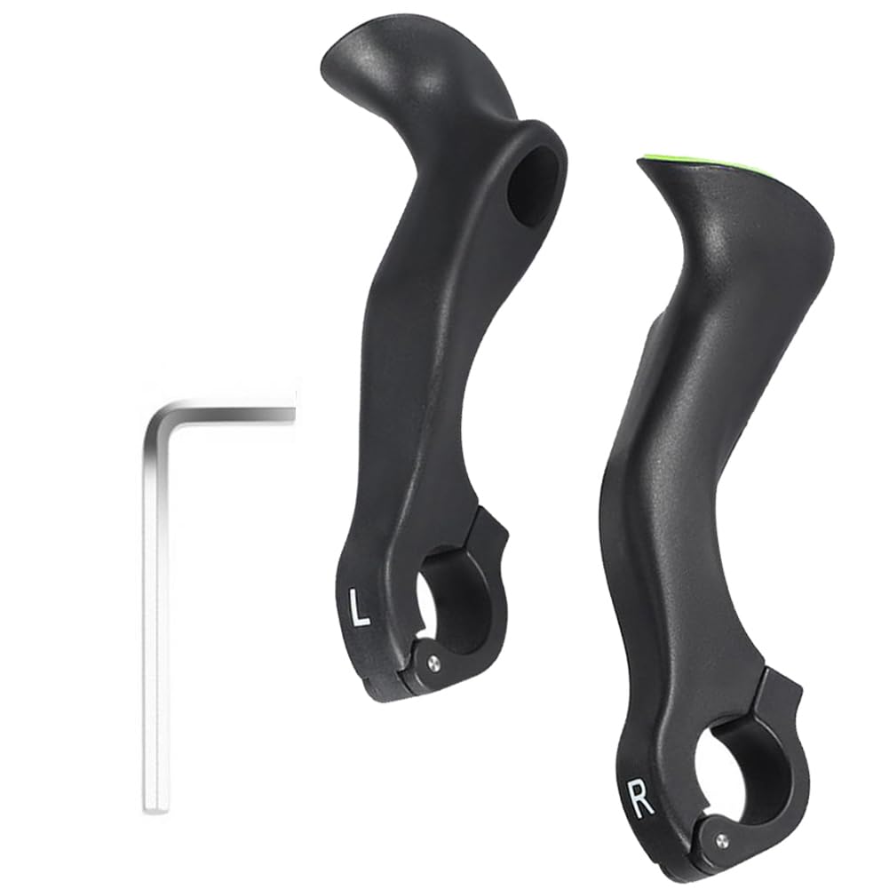 Bicycle Ergonomic Bar Ends Bike Handlebar Extender 21.8-22.2mm Handlebars Bar End Grip for MTB Road Bike Cross-Country Bicycle