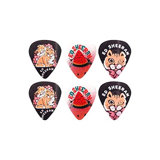 Perri's Leathers Ltd. - Púas de guitarra Motion - Ed Sheeran - Forma de ti - Producto oficial - 6 unidades - Hecho en Canadá