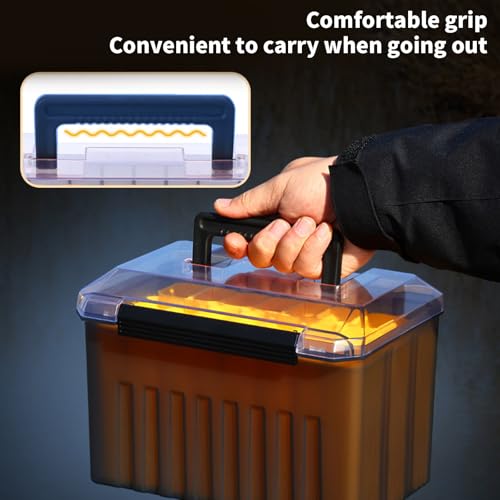 Caja para cebos de camarones impermeable con compartimentos de madera ligera 7