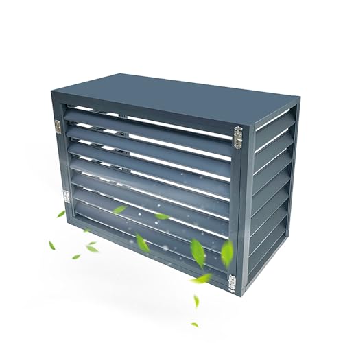 SDVantage Valla de privacidad de aluminio resistente antirrobo para todo tipo de clima, valla de aire acondicionado, cubiertas de aire acondicionado para unidades exteriores (puerta individual 2)
