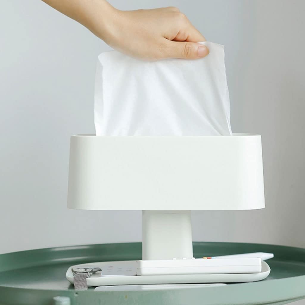 Dispensador de servilletas de plástico de Escritorio con Doble Tapa y Ajuste automático.