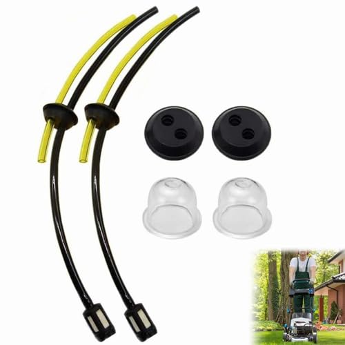 Tuyaux D'essence Avec Filtre,Universel Filtre à Essence Kit,Tuyau de Carburant Pour Débroussailleuse,Durites D'essence de Tondeuses Avec Poire d...