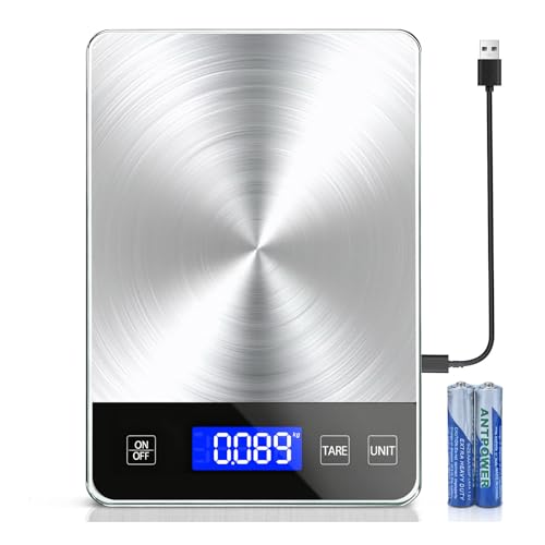 Food Kitchen Scale, 33lb Digital Food Scale Precisely Measures Grams and Ounces for Baking and...