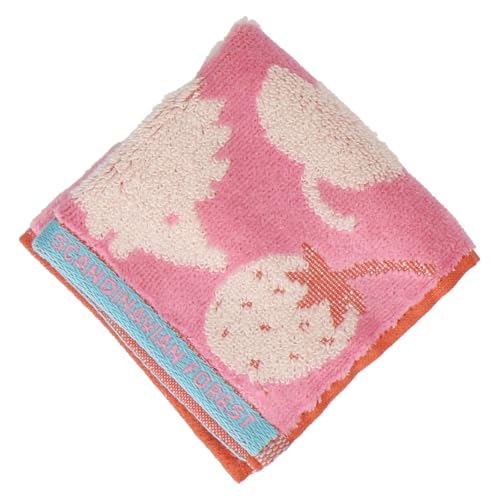 [スカンジナビアンフォレスト] レディース ハンカチタオル ハンドタオル 21305054 タオルハンカチ 女性 21305054C ピンク[C] 約 横20cm×縦20cmのサムネイル
