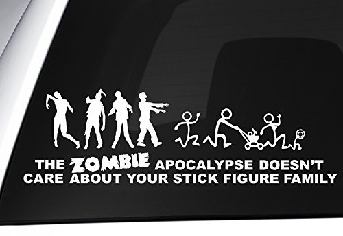 Level 33 Ltd - Adhesivo decorativo para ventana de coche, vinilo, motivo zombi Cover