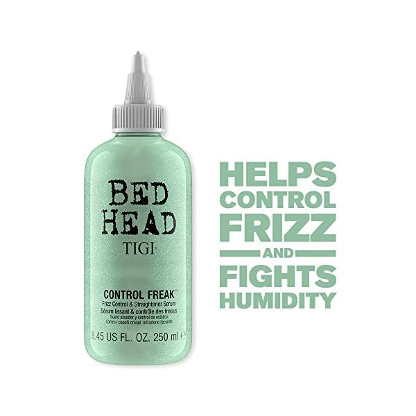 TIGI-Bed-Head-Control-Freak-Serum-Frizz-Control-and-Straightener-Clean-845-Fluid-Ounce TIGI Hair Serum For Curly or Frizzy Hair Control Freak Hair Care and Straightener 8.62 fl oz