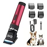 【正規品】【20年プロトリマー推奨】Pateker 犬バリカン 猫 バリカン | ペット用 ン 静音・軽量 電動 | 全身トリミング（背中・お腹・胸元・首周り・四肢など）| 小型犬から大型犬まで対応 | 猫・小動物対応| 人間工学デザイン | 充電式コードレス | 初心者向け日本語説明書付き