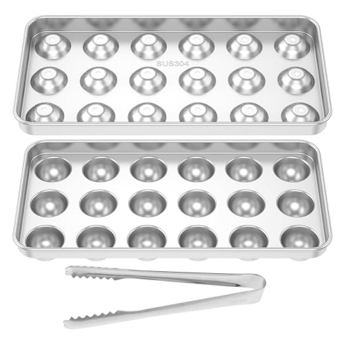 Molde para bolas de hielo redondas de acero inoxidable miniatura 2