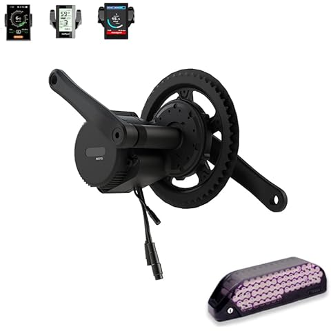 DERUIZ M215 250W Mid Drive Motor BBS01 Electric Bike Conversion Kit Ebike Bicycle Motor Kit with 36V13/17/21AH Lithium Battery (Optional) for Most Standard Bikes Full Accessories Cover