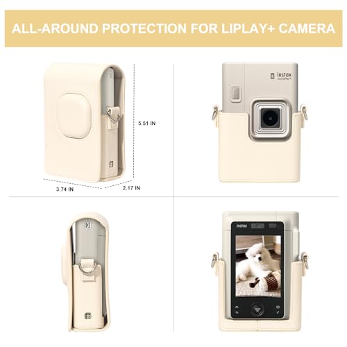 Funda para cámara Fujifilm Instax Mini LiPlay+ color blanco miniatura 5