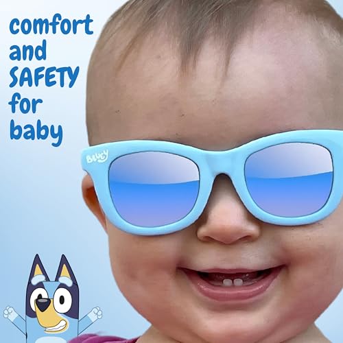 Arkaid Bluey Sunglasses for Baby 0-24m | Safe UV Protection | Flexible for Comfort | Includes Bluey Case and Easy Detachable Strap | Infant/Toddler2