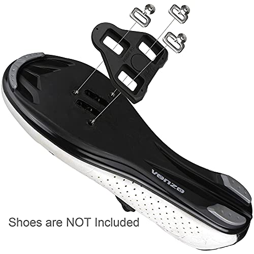 Image of CyclingDeal Bike Cleats Compatible with Peloton & Look Delta - Indoor Cycling & Road Bike Bicycle Cleats Set - Compatible with Indoor Exercise Bikes Pedals & Shoes