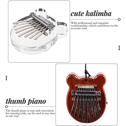 BIENKA 2pcs Kalimba Mini Pouce Piano 8 Touches Marimbas Portable en Bois Doigt Marimbas Piano Enfants Musique Jouets for… - Les Beatles, Paul McCartney, John Lennon, RIngo Starr, George Harrison BIENKA 2pcs Kalimba Mini Pouce Piano 8 Touches Marimbas Portable en Bois Doigt Marimbas Piano Enfants Musique Jouets for… – Image 4