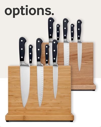 LARHN Magnetic Knife Block for up to 23cm (9″) Knives - Powerful Double-Sided Wooden Magnetic Knife Holder for Easy-Access Kitchen Knife Storage - Supplied Without Knives - Image 7