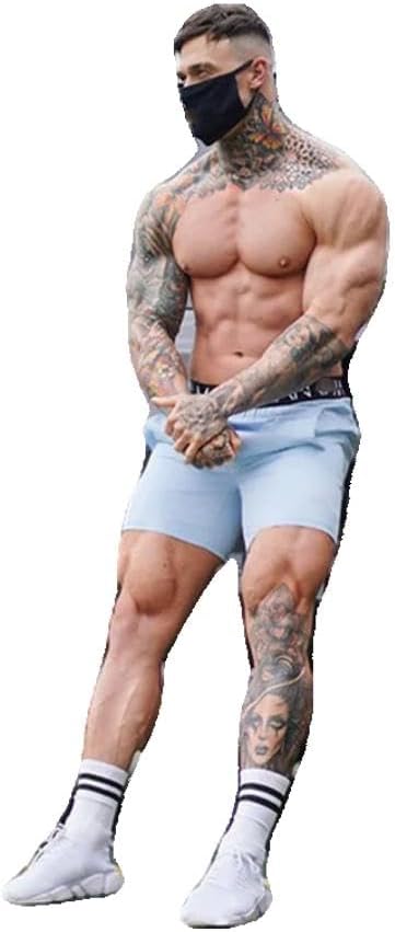 Xingfenly Summer Style Men Running Shorts Breathable Quick- Shorts Bodybuilding Sweatpants Fitness Exercise Pants