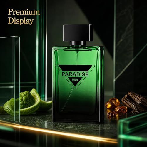 Image of AFLUXE Paradise Men Eau de Parfum for Men, Modern Fresh Woody Amber Cologne, Long Lasting Masculine Fragrance, 3.0 fl oz (90 ml)