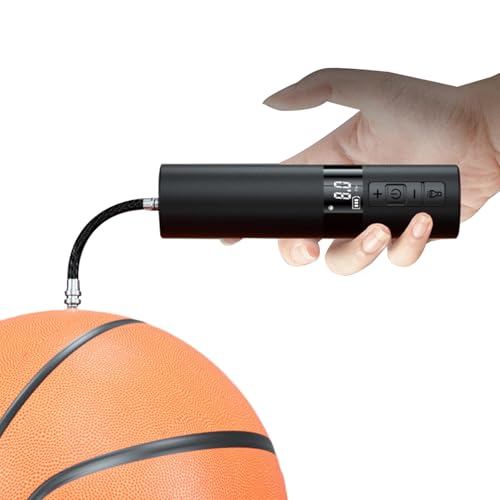 Bomba de bola eléctrica - Pantalla LCD Inflador preciso, bomba de aire deportivo multipropósito digital | Bomba de aire inteligente electrónica, inflador de pelota deportiva más rápido y deflación par