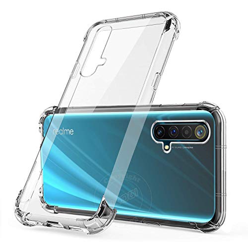 Image of COVERBLACK Rubber Back Cover for Realme X50 5G -RMX2051 - Transparent