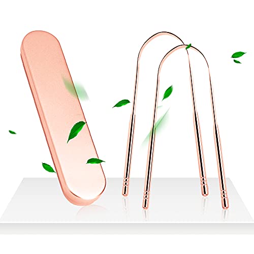 DARKLATER Tongue Scraper for Adults,Metal Tongue Cleaner,Tounge Scraper Cleaner,2 Pack
