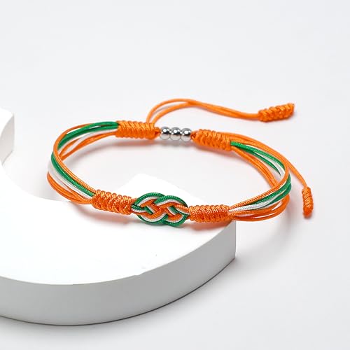 Pulsera con bandera de país color infinito unisex miniatura 5