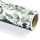 RUSPEPA Eukalyptusblätter-Geschenkpapierrolle – Mini-Rolle – 43,2cm x 5m – Grünes Geschenkpapier, Perfekt Für Geburtstag, Hochzeit, Brautparty