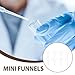 TOBBOMEY 20pcs Short Stem Funnels 60mm Plastic Laboratory Filter Funnels for Liquid Transfer and Chemistry Lab Use Multi-use for Students and Industrial Applications