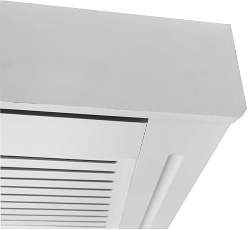 Yungeln Heizkörperverkleidung MDF 203x81x19cm verstellbar Heizungsverkleidung Heizkörper Abdeckung für Wohnzimmer Schlafzimmer Küche - weiß.