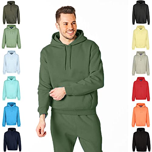 RIPT Essentials RCSWT763 Sudadera con capucha y capucha suave para hombre, Army, L
