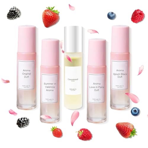 5 Stück Pheromone Perfume Woman, 2025 Neu Roll-On Pheromone Parfum Damen, Parfüm mit Pheromonen für Frauen, Parfüm Frauen, Enhanced Scents Pheromone Perfume