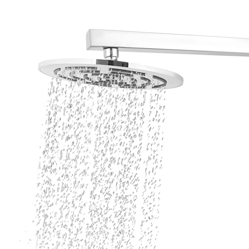 Image of SAM Shower Slim High Pressure Rainfall Showerhead Without Arm for bathroom (Leesha Grade, 6 * 6)