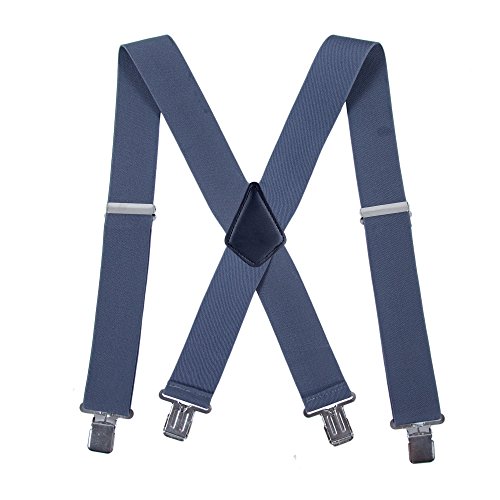 Image of AWAYTR Heavy Duty Suspenders for Men - 2 inch Wide X-Back Elastic Work Braces