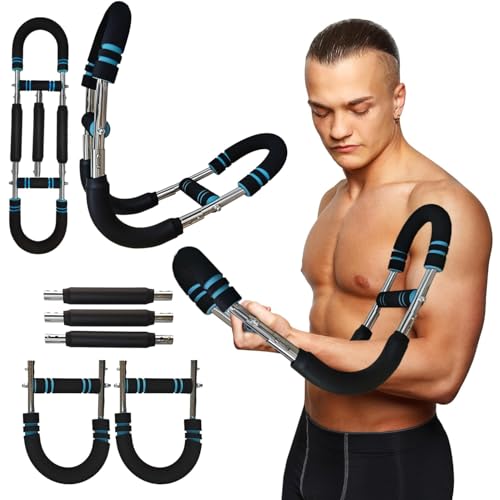 Image of BHAVYATA Heavy Duty Chest Expander with Steel Springs - Adjustable Arm, Shoulder & Back Exerciser for Men - Home Strength Training Equipment with Foam Handles