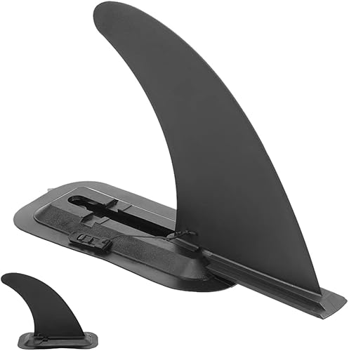 Aletas de tabla de remo, aleta central de PVC para tabla larga, aleta de windsurf, aleta de tabla de surf duradera para surfear, remar y deportes