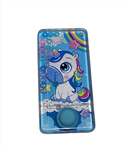 Mini jeux d'eau - Jeux d'eau à anneaux pour filles et garçons - Jeu de compétences de voyage - Aquaplay Water Geme. Aqua Play (Licorne 62 Bleu) Cover