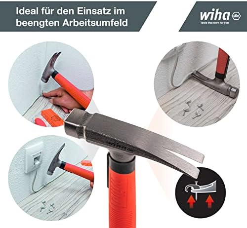 Wiha SB846300E Electrician's, 300 g Hammer Head, Red
