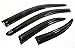 Cuztom Tuning JDM 3D Wavy Shape Style Smoke Tinted Window Visor Shade for 2008-2017 Mitsubishi Lancer EVO 10 X