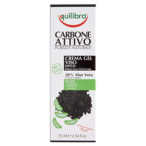 Equilibra Charbon Actif Crème Gel Visage 75 ml