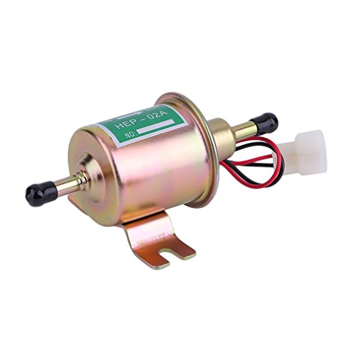 Winbang Bomba de Combustible Eléctrica, 12V Gas en Línea Coche Bomba de...