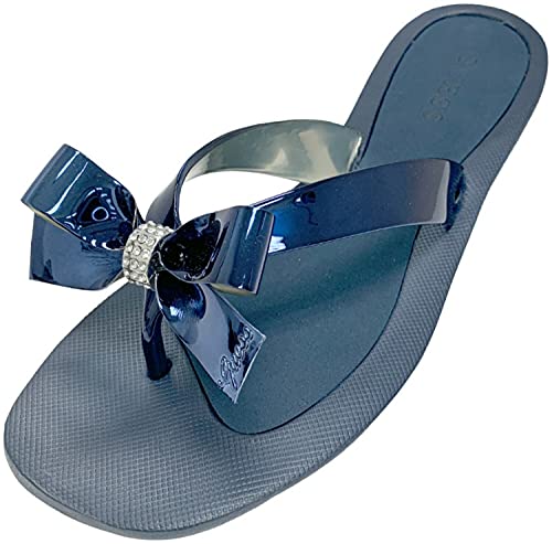 Guess Women's TUTU Sandal, Navy 434, 7