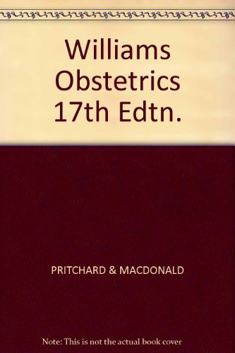 Williams Obstetrics 0838597335 Book Cover