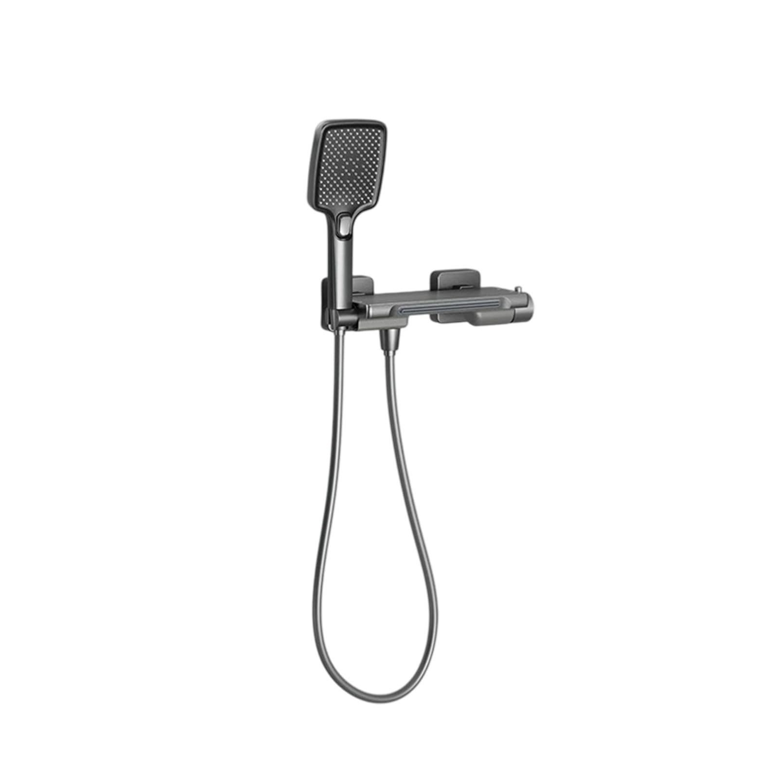 Mitigeur thermostatique douche colonne réglable tête effet pluie douchette manuel 2 vitesses