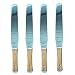 4pcs 8in Screen Printing Ink Spatula Stainless Steel Ink Knife Wood Handle Flexible Ink Spatula (8 inches, 4pcs/Pack)