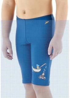protección UV bañador de natación Boy's/niño en Color Azul/Naranja