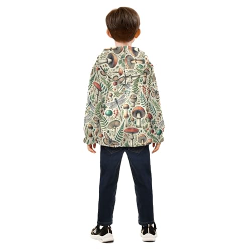 CHIFIGNO Girls Boys Fleece Hoody Jacket Boys Jackets with Pockets Toddler Boy Clothes for Toddler and Kids 6