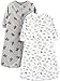Simple Joys by Carter's Baby 2-Pack Microfleece or 3-Pack Cotton Sleepbag, Animals/Heather Grey Bear, Medium: 6-9 Months, 12.5-21 lbs