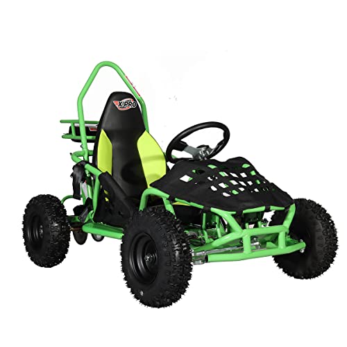 X-PRO Rover 50 Gas Powered Go Kart Pull Start Go Cart Rear Disc Brake (Green)