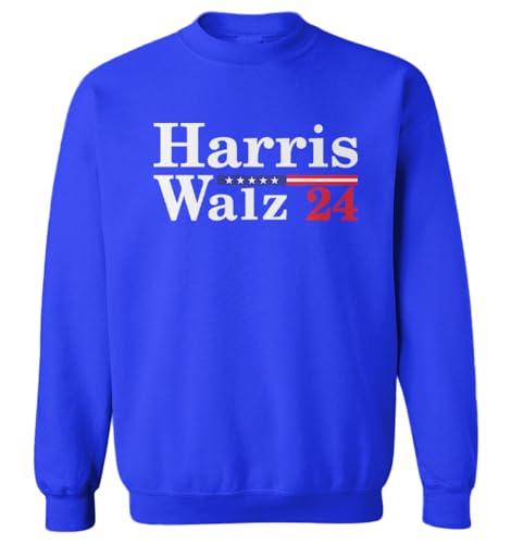 Tcombo Harris Walz 24 - Vote Democrat 2024 Toddler Fleece Crewneck Sweater