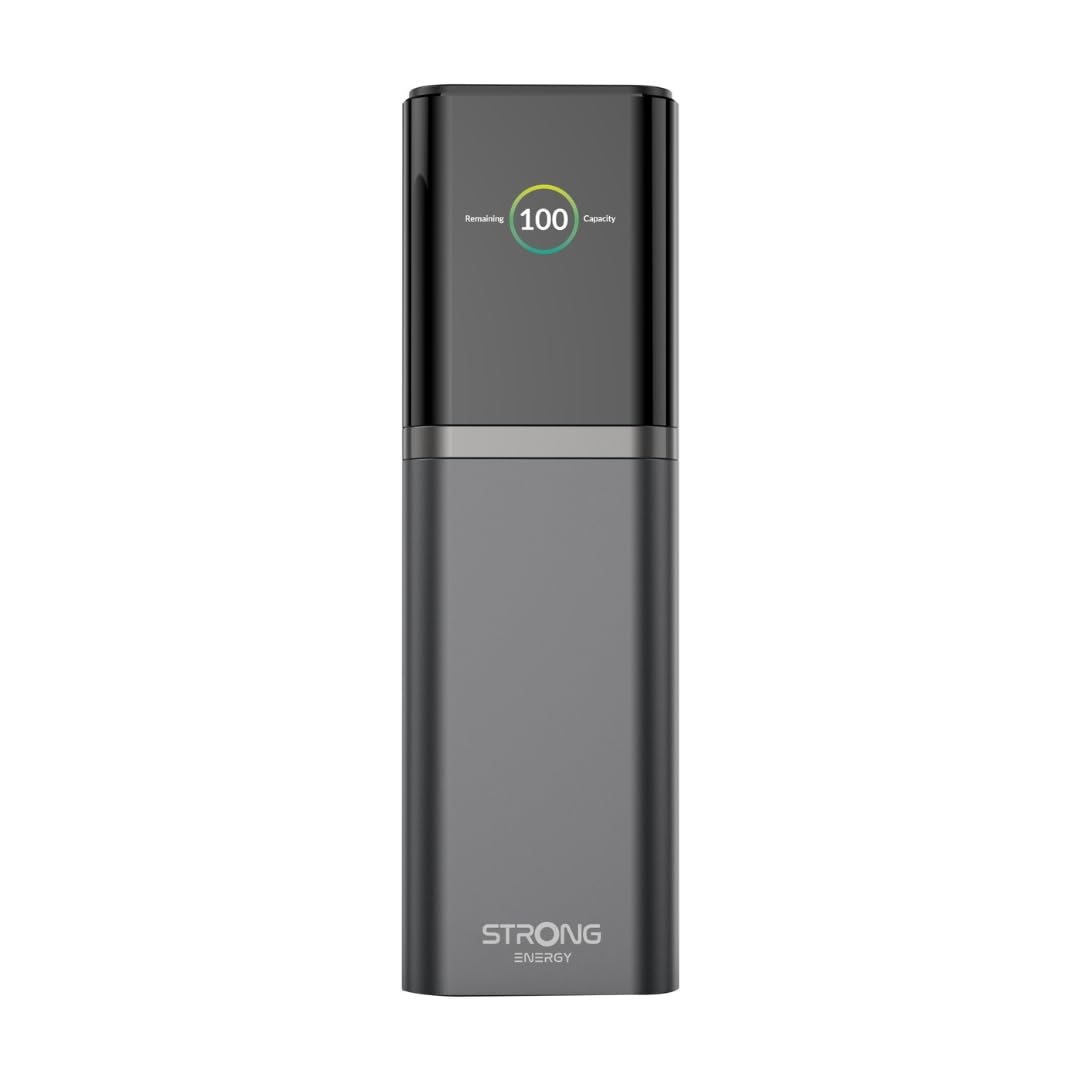 STRONG S-19 Batterie Externe Portable 12000mAh, Charge Rapide 176W avec USB-C 140W PD 3.1 + UFCS, Écran TFT, Compatible iPhone 16, Galaxy S24, MacBook, iPad, Voyage & Autorisée en Avion