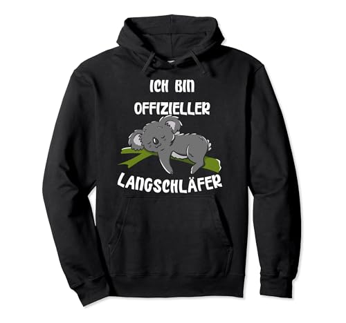 Sleeping Funny Saying Late Sleeper Funny Koala Pullover Hoodie